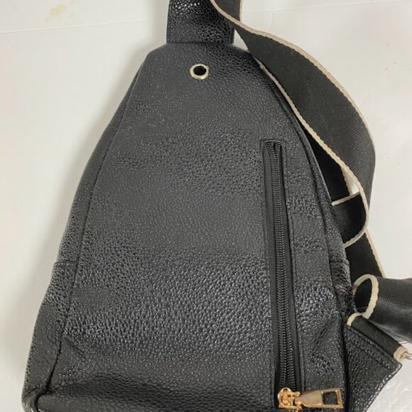 Tree Emblem Women's Black Sling Bag Crossbody Backpack Small - Picture 5 of 7